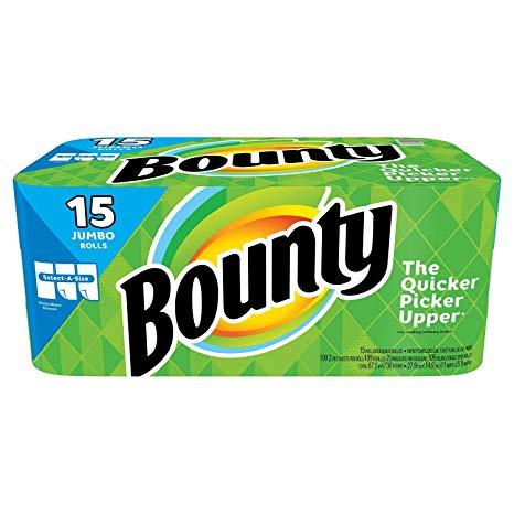 Bounty Paper Towels, 15 Household Rolls