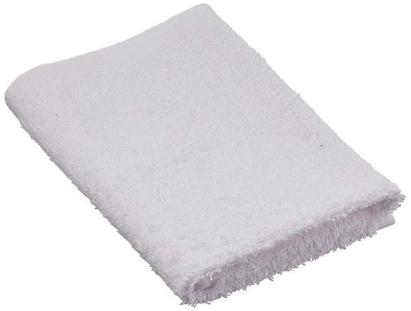 Terry Towels with Seamed Edges, White, 25LBS