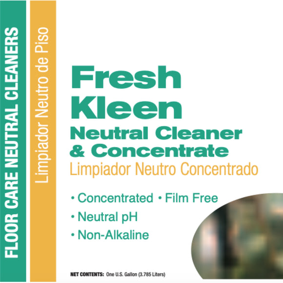 Fresh Kleen Neutral Cleaner & Deodorizer, Lemon, 5 GAL